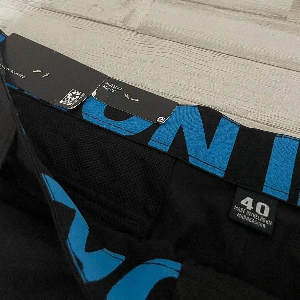 Iron Co Shorts Men's Size 40 Stretch Performance Hybrid‎ Cargo Blacksoot